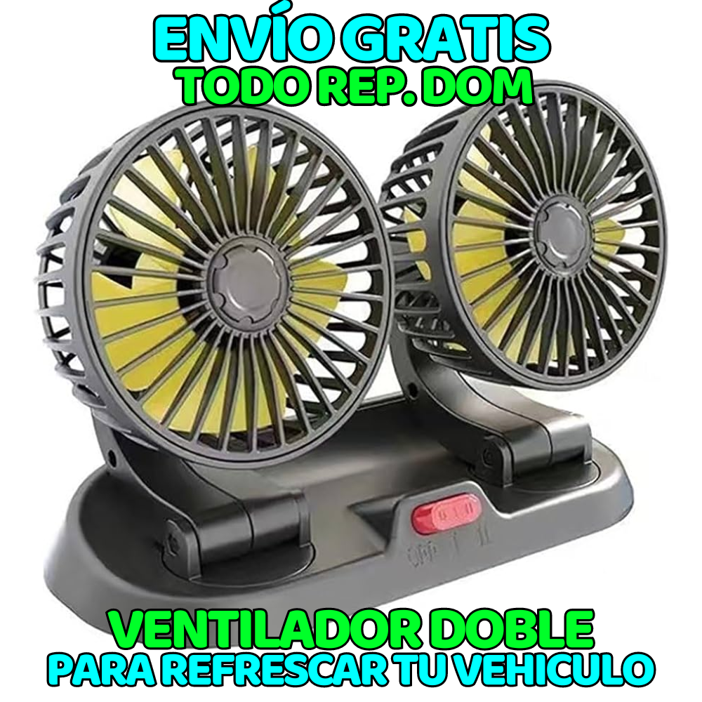 Ventilador Dual para Vehículos