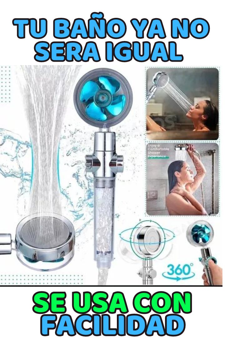 ¡Transforma tu ducha en una experiencia de spa con nuestro Cabezal de Ducha Regadera tipo Spa Turbocharged!