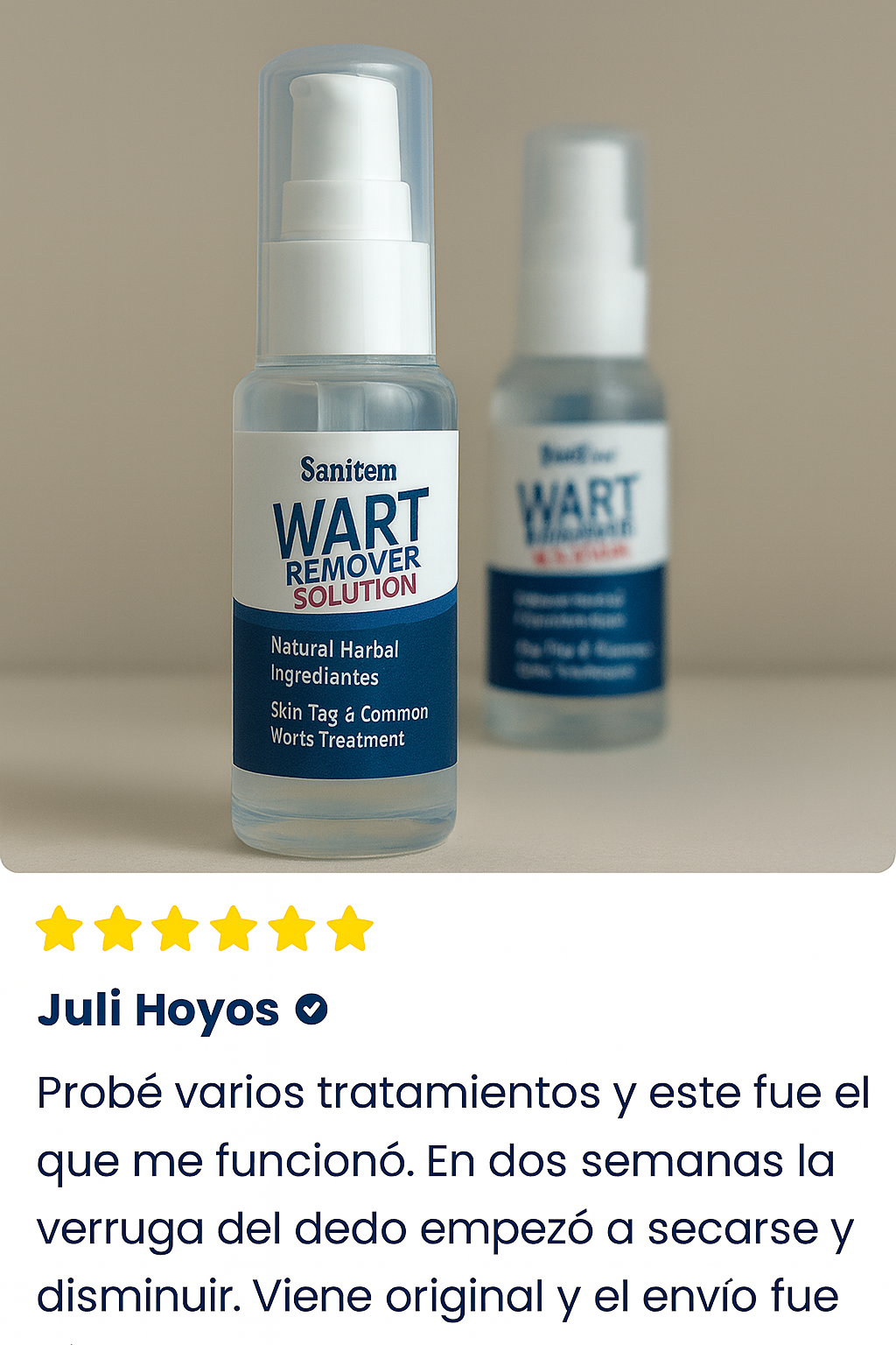 Solución para Verrugas Rápida