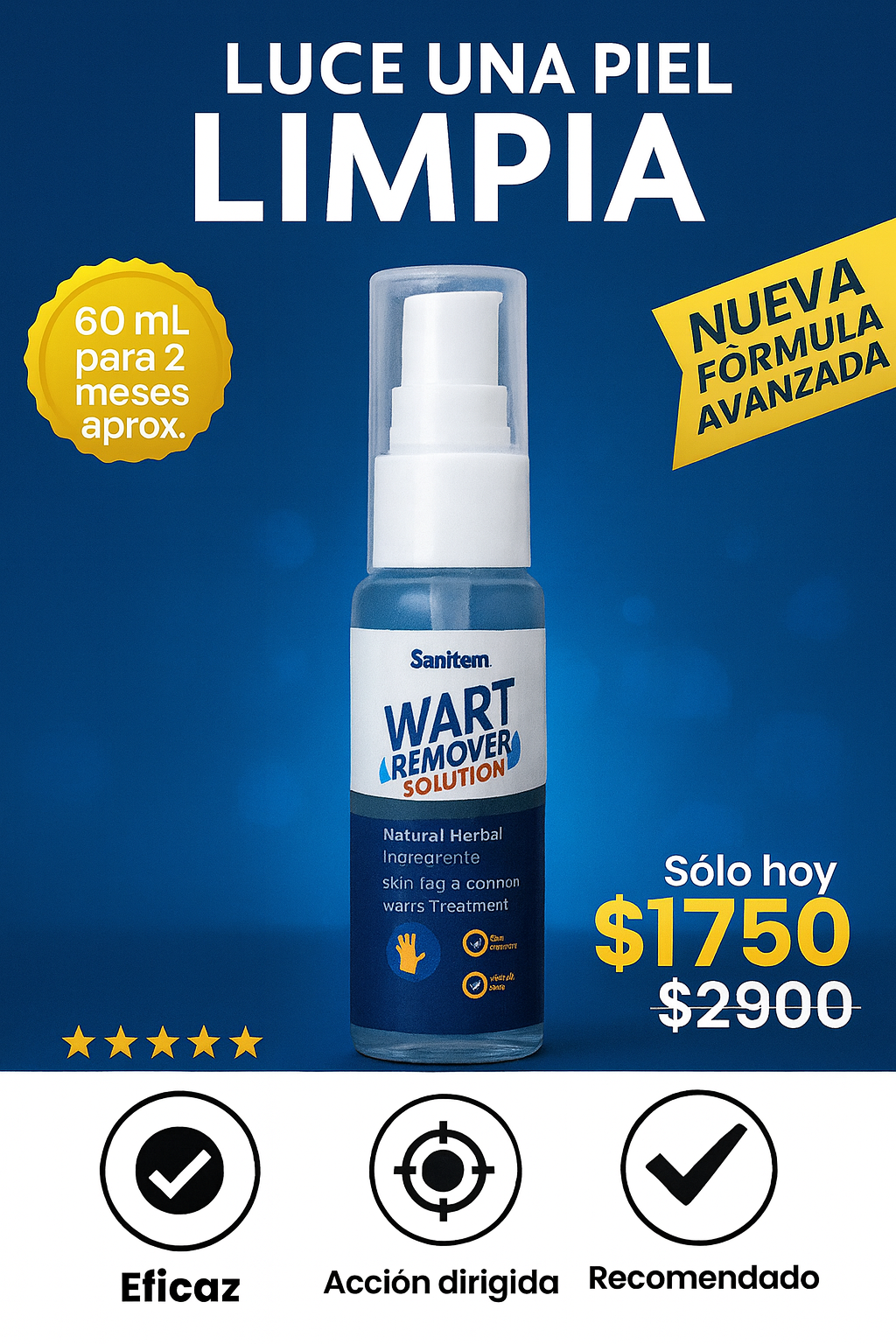 Solución para Verrugas Rápida