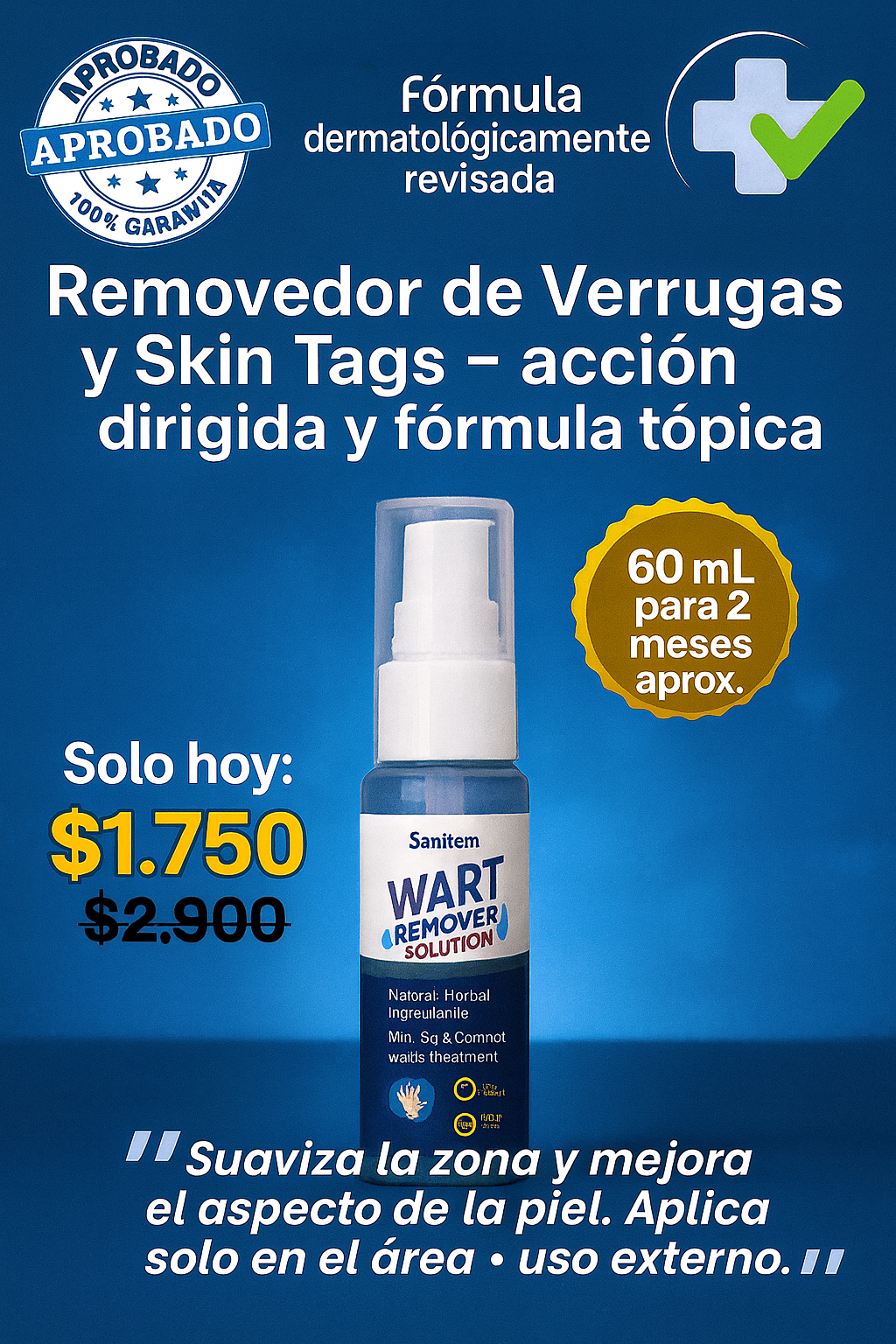 Solución para Verrugas Rápida