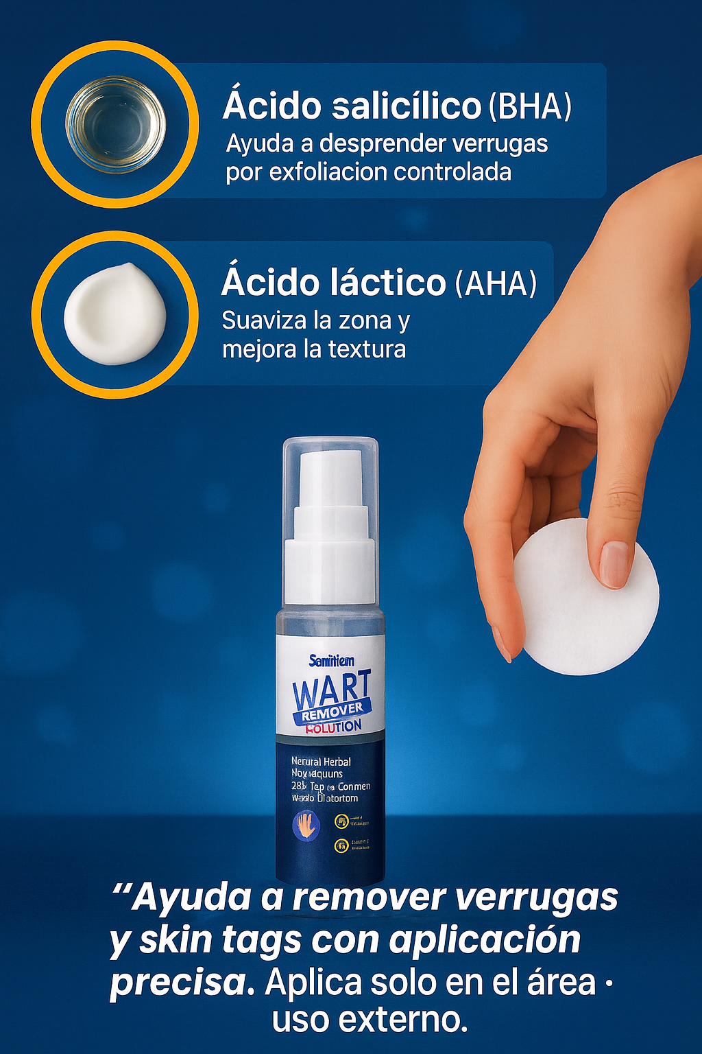 Solución para Verrugas Rápida