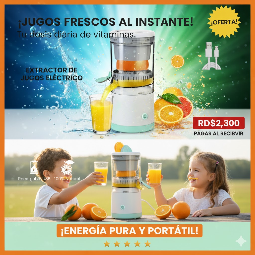 EXTRACTOR DE JUGOS ELÉCTRICOS