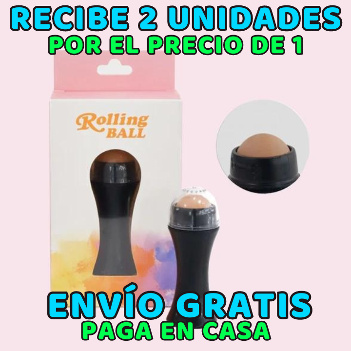 ✅ ¡Despídete de la grasa y el brillo en un instante! 😱 Luce un rostro más natural y atractivo. (💥Pago contra entrega💥) Incluye 2 rodillos volcánicos.