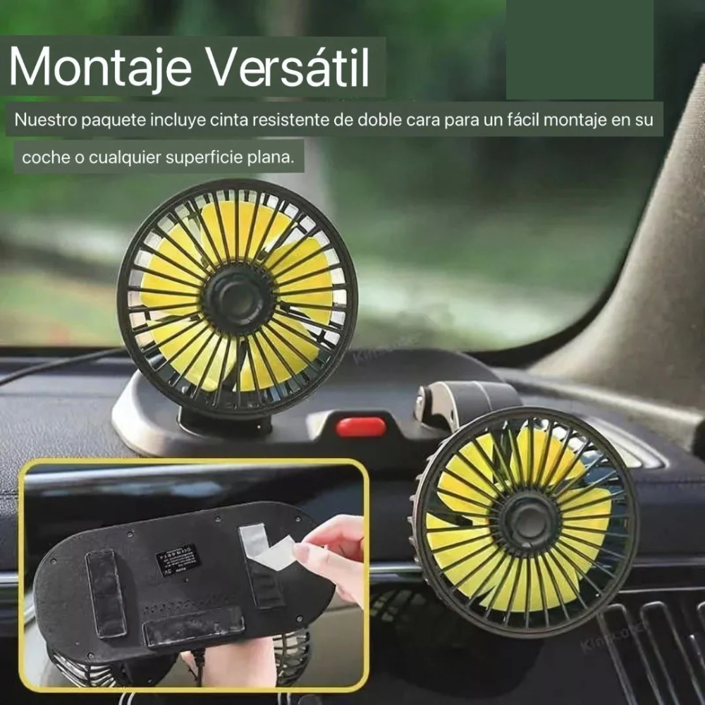 Ventilador Dual para Vehículos