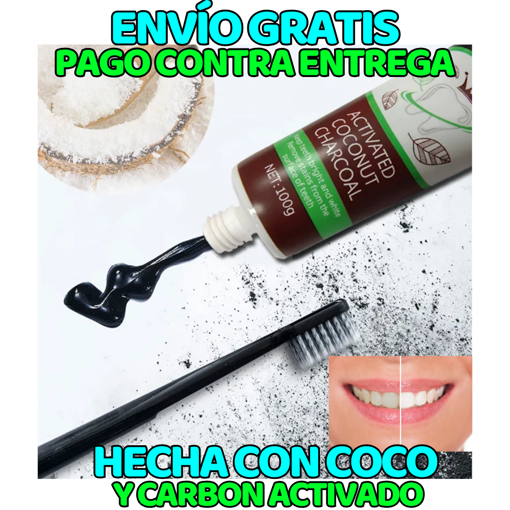 Pasta Dental con Carbón Activado y Coco