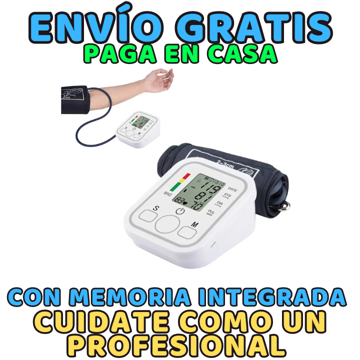 🌟 ¡Monitorea tu salud desde la comodidad de tu hogar con nuestro Tensiómetro Digital de Brazo Automático a Pilas! 🩺