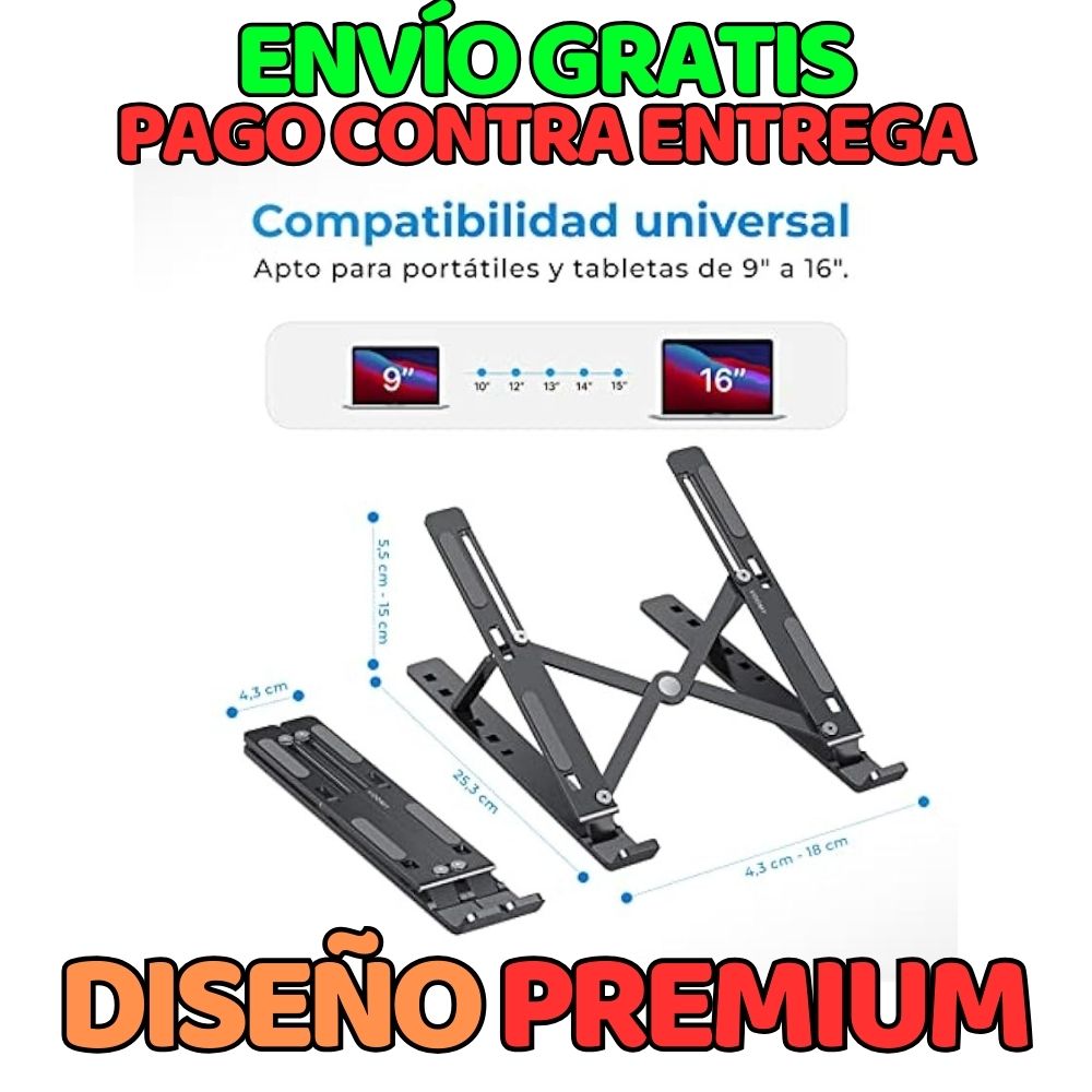 ✨¡Trabaja con comodidad y estilo!💻con el Soporte para Computadora Portátil