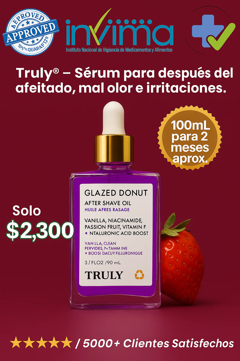 Aceite Truly puro morado