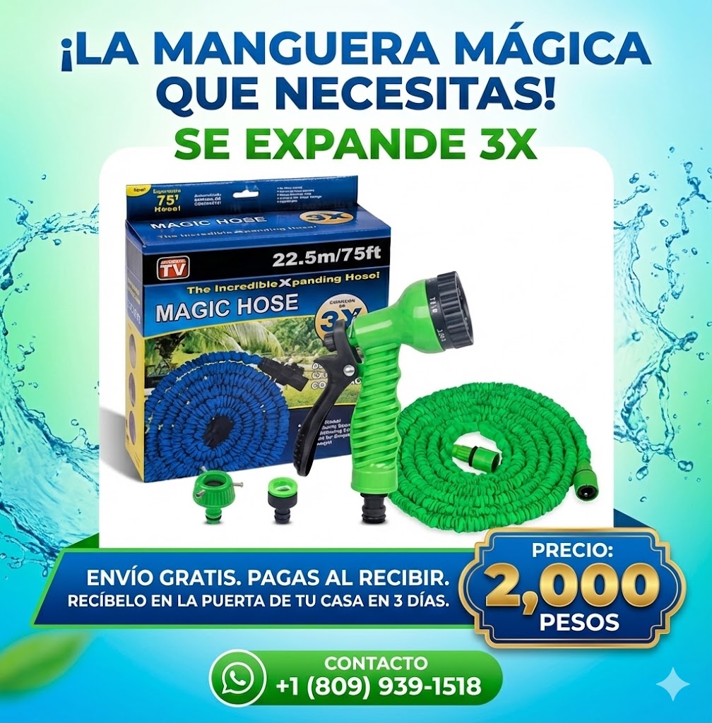 MANGUERA RETRACTIL MAGIC HOSE 15 MTS /