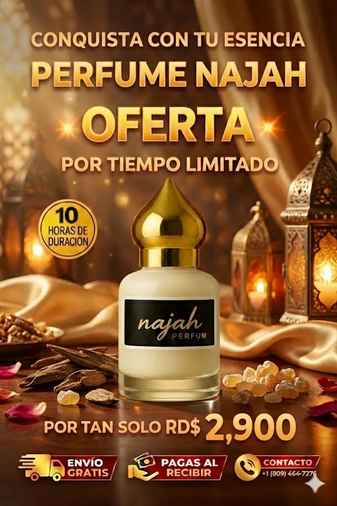 PERFUME NAJAH ARABE CON FEROMONAS